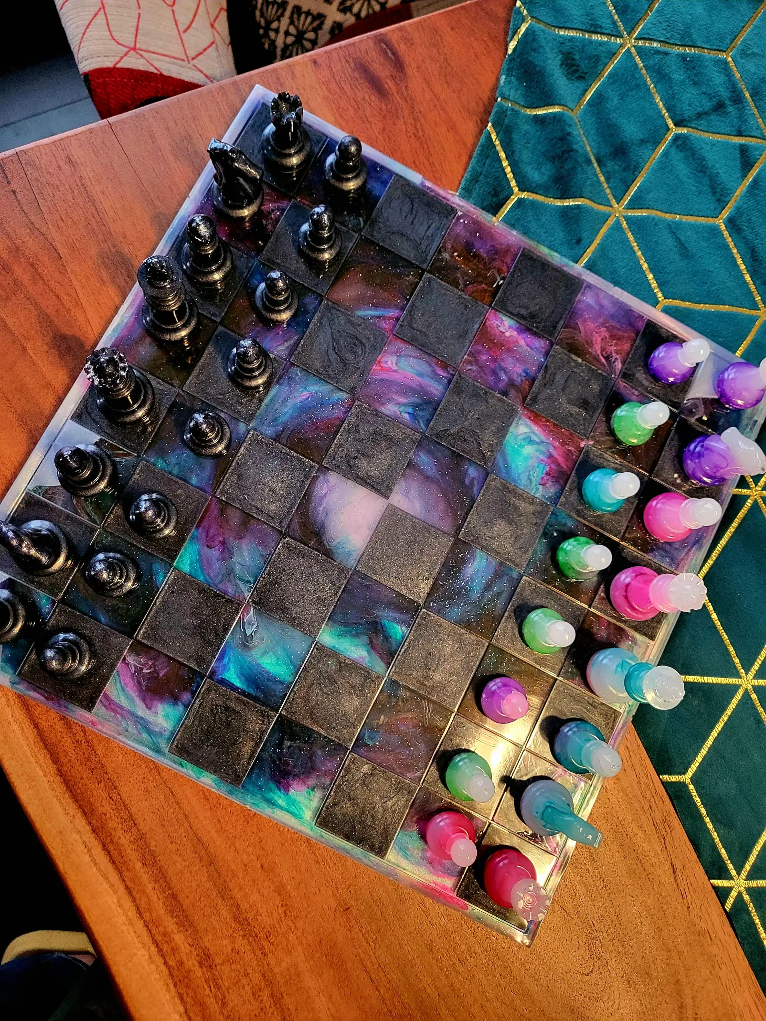 Resin chess board